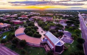 aerial view of Hardin-Simmons University campus